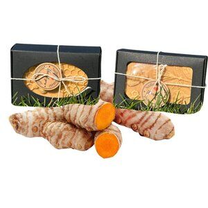 Natural Turmeric Oatmeal & Rice Soap – Brightening & Gentle Care